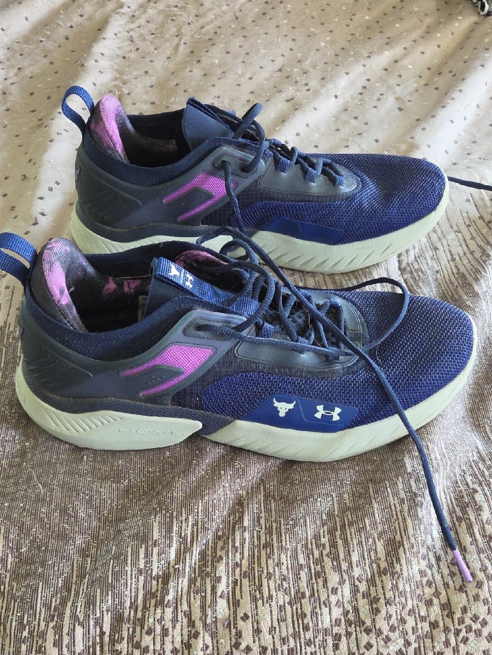 Under Armour Men's Navy and Purple Training Sneakers
